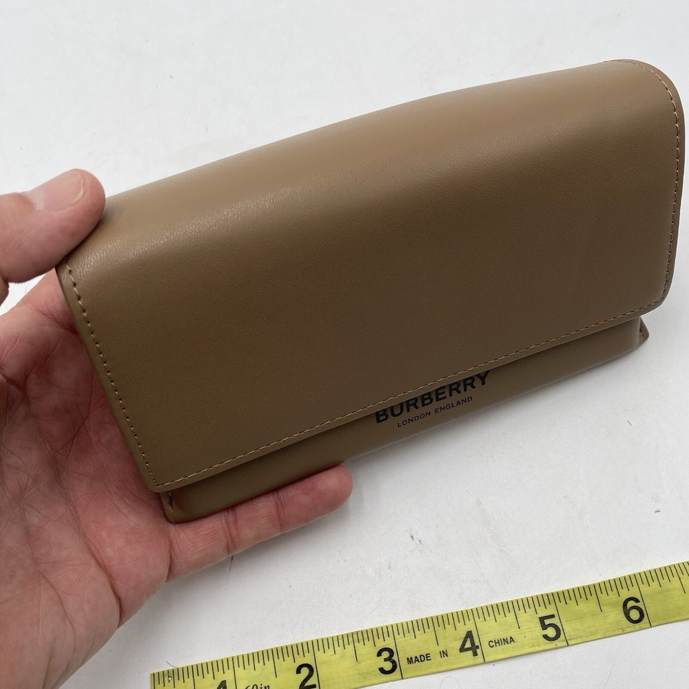 Burberry Camel Brown Soft Leather Eyeglass/Sunglass Magnetic Close Case - Picture 4 of 9